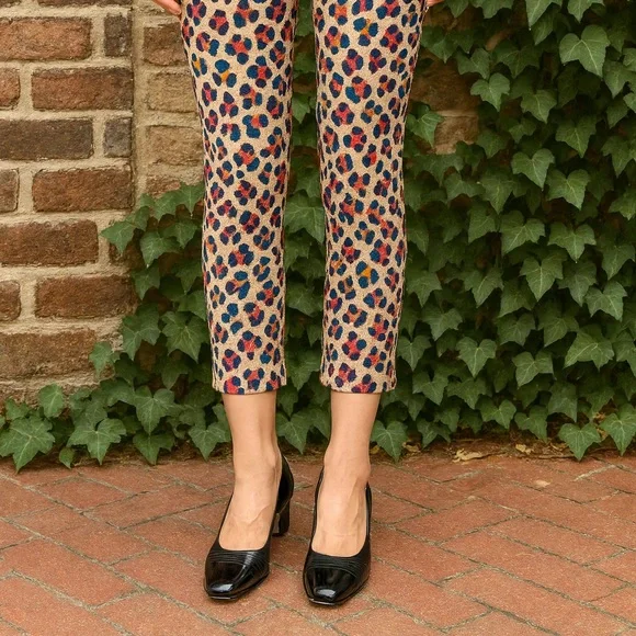 SALVATORE FERRAGAMO Black Cap Toe Chunky Heel Pumps, 8.5 A - Picture 1 of 11